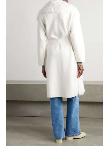 Yves Salomon Belted Shearling Coat | Thumbnail 4 Yves Salomon Belted Shearling Coat | Thumbnail 4