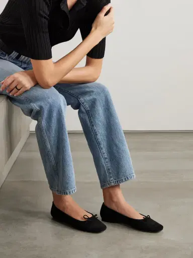 aeyde Delfina Suede Ballet Flats | Thumbnail 2 aeyde Delfina Suede Ballet Flats | Thumbnail 2
