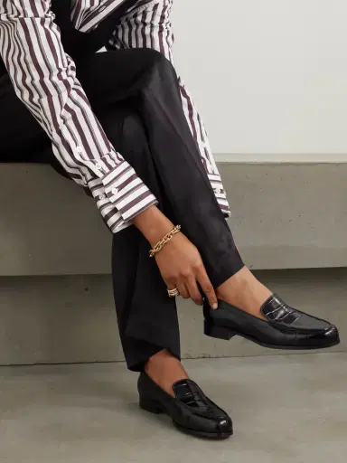 Emme Parsons Danielle Croc-effect Patent-leather Loafers | Thumbnail 2 Emme Parsons Danielle Croc-effect Patent-leather Loafers | Thumbnail 2