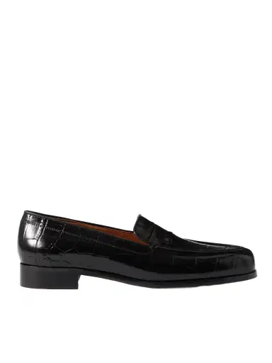 Emme Parsons Danielle Croc-effect Patent-leather Loafers | Thumbnail 1 Emme Parsons Danielle Croc-effect Patent-leather Loafers | Thumbnail 1