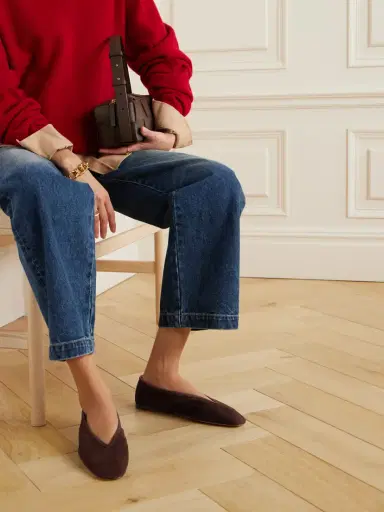 Le Monde Béryl Luna Suede Ballet Flats | Thumbnail 2 Le Monde Béryl Luna Suede Ballet Flats | Thumbnail 2