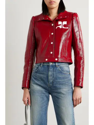 Courrèges Reedition Coated Cotton-blend Jacket | Thumbnail 3