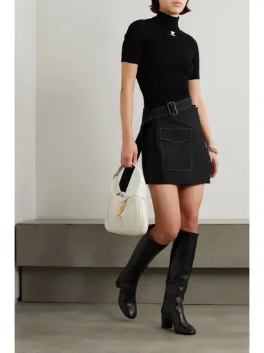 Courrèges Embroidered Ribbed-knit Top | Thumbnail 2