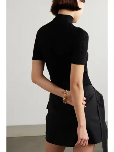 Courrèges Embroidered Ribbed-knit Top | Thumbnail 3