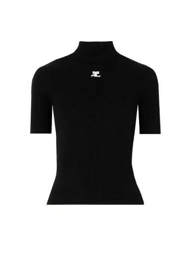 Courrèges Embroidered Ribbed-knit Top | Thumbnail 1