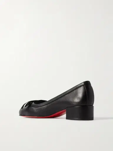 Christian Louboutin Mamaflirt 30 Bow-embellished Leather Ballet Pumps | Thumbnail 3 Christian Louboutin Mamaflirt 30 Bow-embellished Leather Ballet Pumps | Thumbnail 3