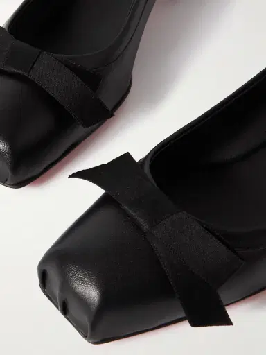 Christian Louboutin Mamaflirt 30 Bow-embellished Leather Ballet Pumps | Thumbnail 4 Christian Louboutin Mamaflirt 30 Bow-embellished Leather Ballet Pumps | Thumbnail 4