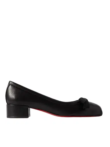Christian Louboutin Mamaflirt 30 Bow-embellished Leather Ballet Pumps | Thumbnail 1 Christian Louboutin Mamaflirt 30 Bow-embellished Leather Ballet Pumps | Thumbnail 1