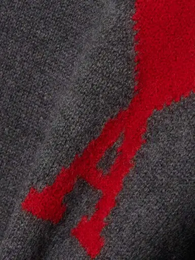 AMI PARIS + Net Sustain Adc Intarsia Wool Sweater | Thumbnail 4 AMI PARIS + Net Sustain Adc Intarsia Wool Sweater | Thumbnail 4