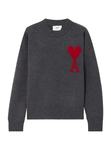 AMI PARIS + Net Sustain Adc Intarsia Wool Sweater | Thumbnail 1 AMI PARIS + Net Sustain Adc Intarsia Wool Sweater | Thumbnail 1