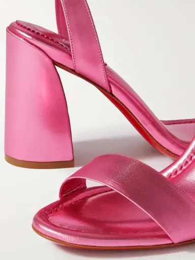 Christian Louboutin Miss Sabina 85 Metallic Satin Sandals | Thumbnail 4 Christian Louboutin Miss Sabina 85 Metallic Satin Sandals | Thumbnail 4