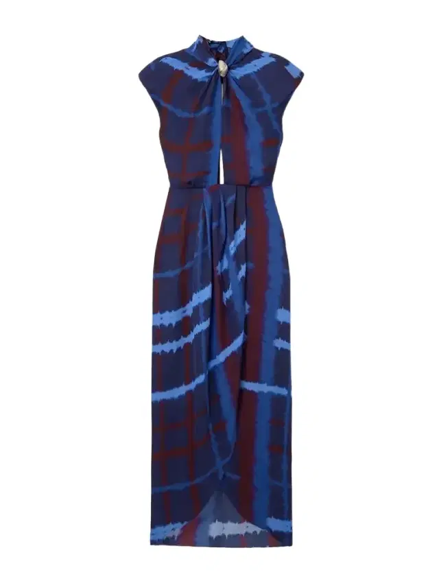 + Net Sustain Inspiring Vistas Printed Silk-chiffon Maxi Dress