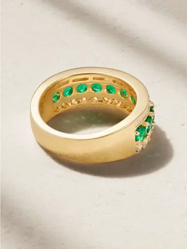 Anita Ko 18-karat Gold, Emerald And Diamond Ring | Thumbnail 3 Anita Ko 18-karat Gold, Emerald And Diamond Ring | Thumbnail 3