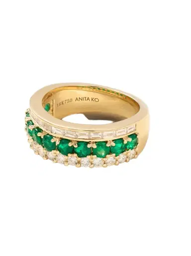 Anita Ko 18-karat Gold, Emerald And Diamond Ring | Thumbnail 1 Anita Ko 18-karat Gold, Emerald And Diamond Ring | Thumbnail 1