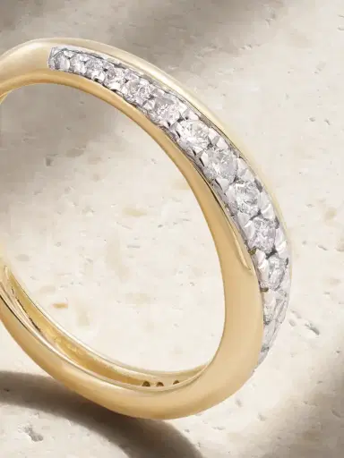 STONE AND STRAND Twist 10-karat Gold Diamond Ring | Thumbnail 4 STONE AND STRAND Twist 10-karat Gold Diamond Ring | Thumbnail 4