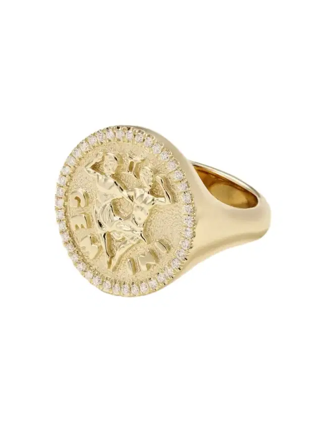 Anita Ko Zodiac 18-karat Gold Diamond Ring