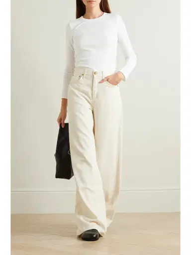 LESET Kelly Ribbed Stretch-cotton Jersey Top | Thumbnail 2 LESET Kelly Ribbed Stretch-cotton Jersey Top | Thumbnail 2