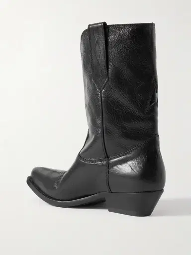 Golden Goose Low Wish Star Textured-leather Cowboy Boots | Thumbnail 3