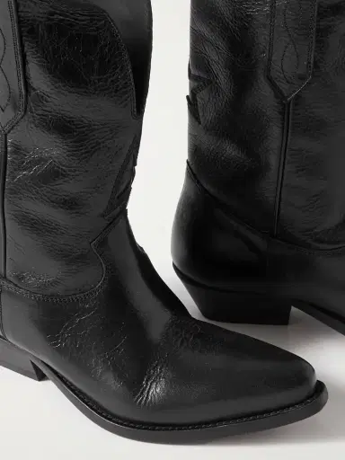 Golden Goose Low Wish Star Textured-leather Cowboy Boots | Thumbnail 4
