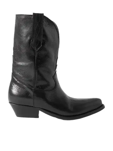 Golden Goose Low Wish Star Textured-leather Cowboy Boots | Thumbnail 1