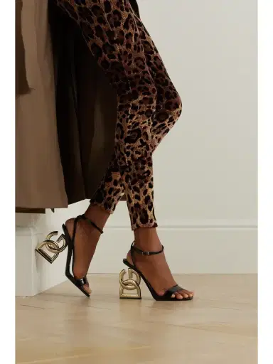 Dolce & Gabbana Keira Embellished Patent-leather Sandals | Thumbnail 2 Dolce & Gabbana Keira Embellished Patent-leather Sandals | Thumbnail 2
