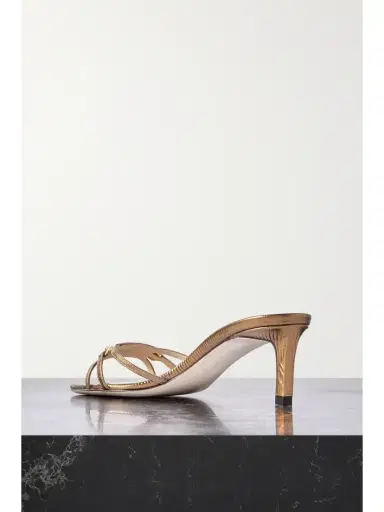 Tom Ford Embellished Lizard-effect Metallic Leather Mules | Thumbnail 3 Tom Ford Embellished Lizard-effect Metallic Leather Mules | Thumbnail 3