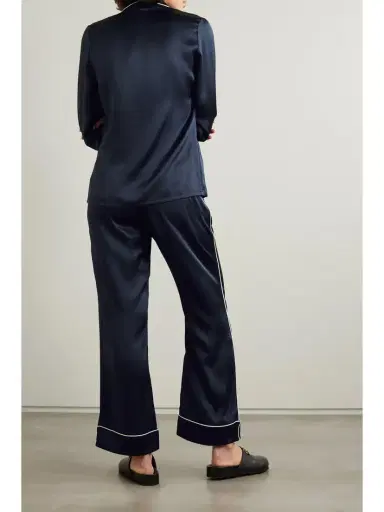 Olivia von Halle Coco Silk-satin Pajama Set | Thumbnail 3 Olivia von Halle Coco Silk-satin Pajama Set | Thumbnail 3