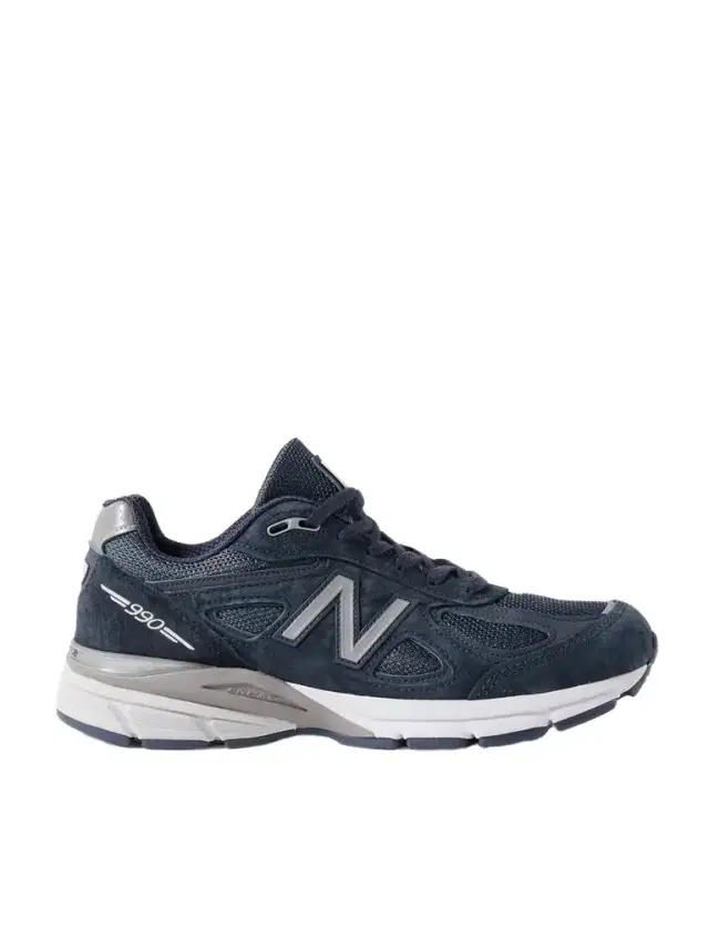 990v4 Leather-trimmed Suede And Mesh Sneakers