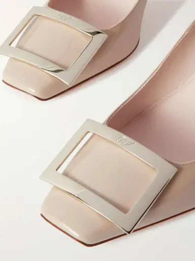 Roger Vivier Belle Vivier Trompette 70 Buckled Patent-leather Pumps | Thumbnail 4