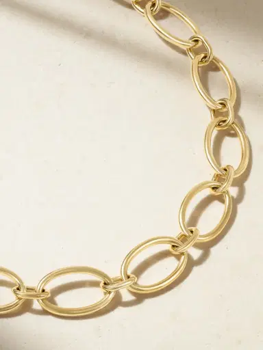 Foundrae Oval Link Chain 18-karat Gold Necklace | Thumbnail 4