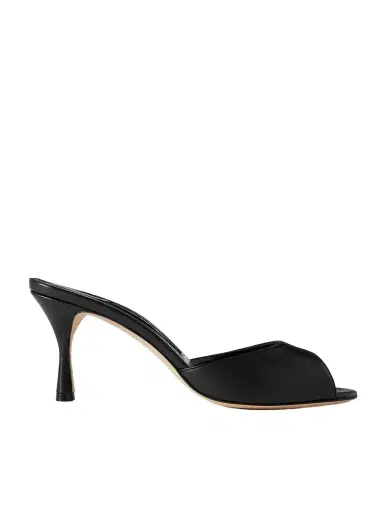 Manolo Blahnik Jada 70 Leather Mules | Thumbnail 1 Manolo Blahnik Jada 70 Leather Mules | Thumbnail 1