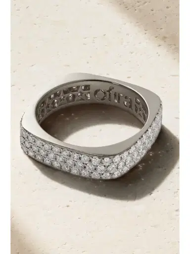 OFIRA 18-karat White Gold Diamond Ring | Thumbnail 3