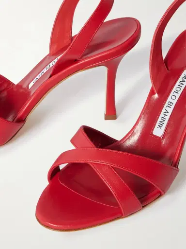 Manolo Blahnik Callasli 90 Leather Slingback Sandals | Thumbnail 4 Manolo Blahnik Callasli 90 Leather Slingback Sandals | Thumbnail 4