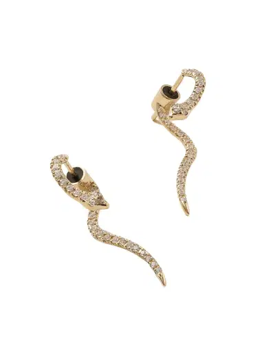 Ileana Makri Boa 18-karat Gold Diamond Earrings | Thumbnail 1 Ileana Makri Boa 18-karat Gold Diamond Earrings | Thumbnail 1
