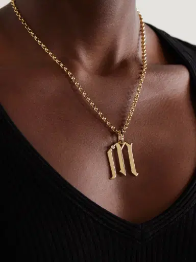 Foundrae Initials 18-karat Gold Diamond Pendant | Thumbnail 2 Foundrae Initials 18-karat Gold Diamond Pendant | Thumbnail 2