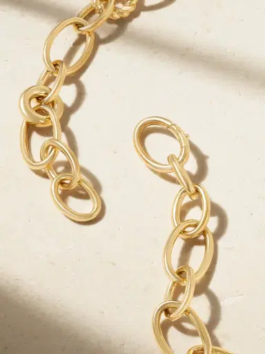 Foundrae Oval Link Chain 18-karat Gold Necklace And Bracelet Set | Thumbnail 3 Foundrae Oval Link Chain 18-karat Gold Necklace And Bracelet Set | Thumbnail 3