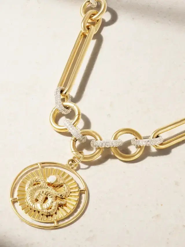 Foundrae Wholeness Convertible 18-karat Yellow And White Gold Diamond Necklace