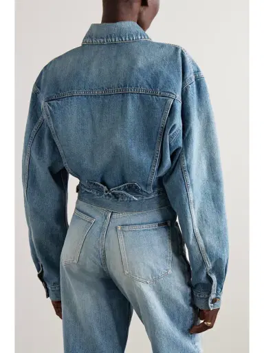 Saint Laurent Cropped Denim Jacket | Thumbnail 3 Saint Laurent Cropped Denim Jacket | Thumbnail 3