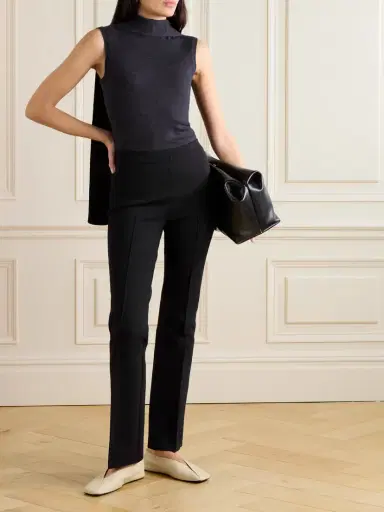 HIGH SPORT Long Kick Stretch-cotton Flared Pants | Thumbnail 2 HIGH SPORT Long Kick Stretch-cotton Flared Pants | Thumbnail 2