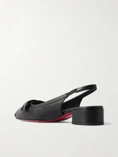 Christian Louboutin Mamaflirt 30 Bow-embellished Leather Slingback Pumps | Thumbnail 3 Christian Louboutin Mamaflirt 30 Bow-embellished Leather Slingback Pumps | Thumbnail 3