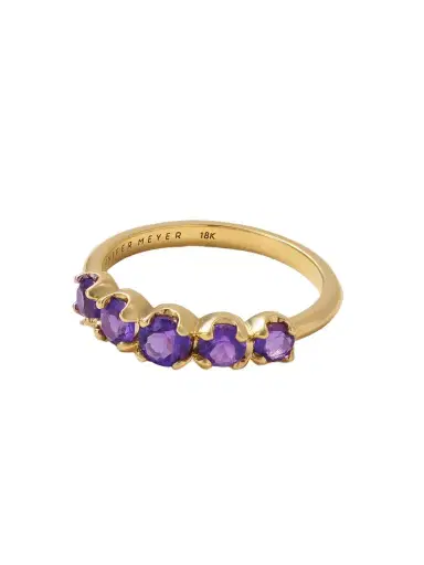 Jennifer Meyer 18-karat Gold Amethyst Ring | Thumbnail 1