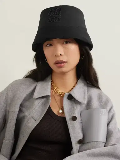 Loewe Logo-Appliquéd Padded Nylon Bucket Hat - Men | Thumbnail 2 Loewe Logo-Appliquéd Padded Nylon Bucket Hat - Men | Thumbnail 2