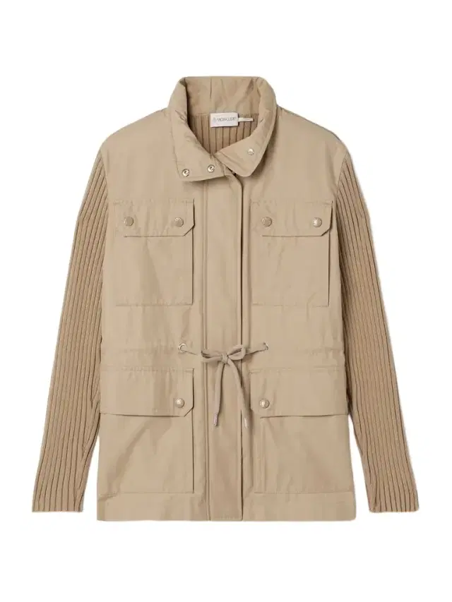 Moncler Appliquéd Ribbed Twill And Cotton-blend Jacket