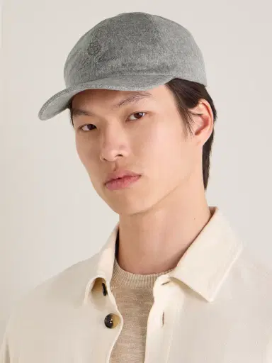 Loro Piana Logo-Embroidered Storm System Baby Cashmere Baseball Cap - Men | Thumbnail 2