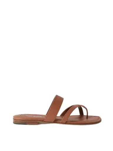 Manolo Blahnik Susa Leather Sandals | Thumbnail 1 Manolo Blahnik Susa Leather Sandals | Thumbnail 1