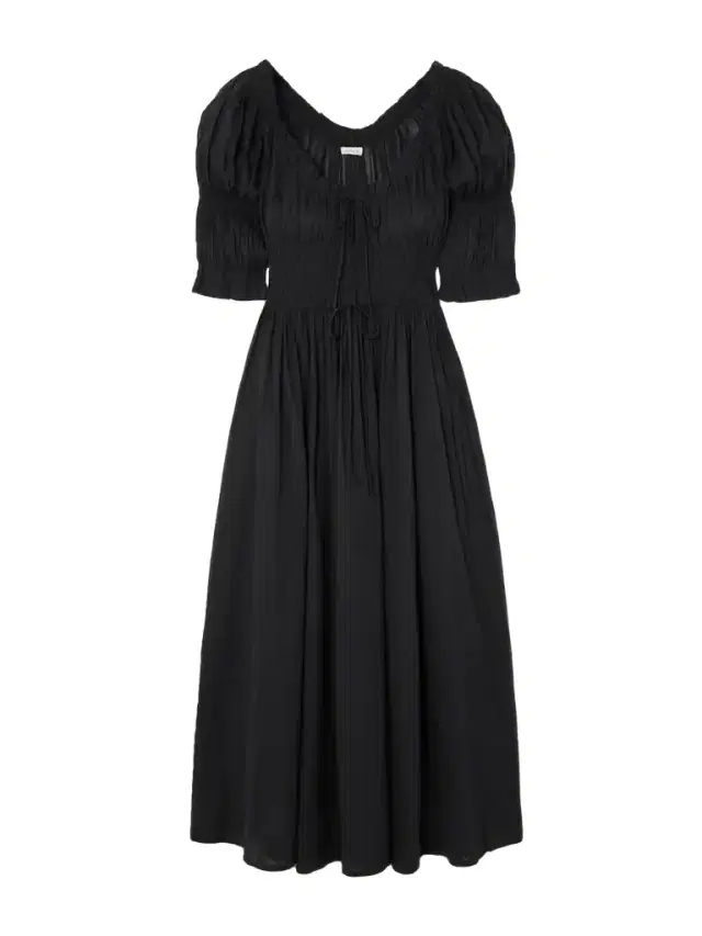 DÔEN Ischia Shirred Organic Cotton-voile Midi Dress