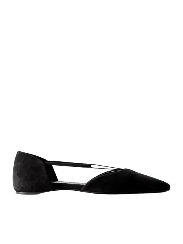 + Net Sustain The T-strap Suede Point-toe Flats