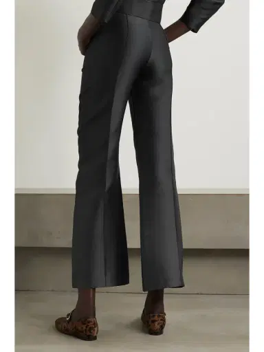 DESTREE Yoshitomo Pleated Faille Wide-leg Pants | Thumbnail 3 DESTREE Yoshitomo Pleated Faille Wide-leg Pants | Thumbnail 3