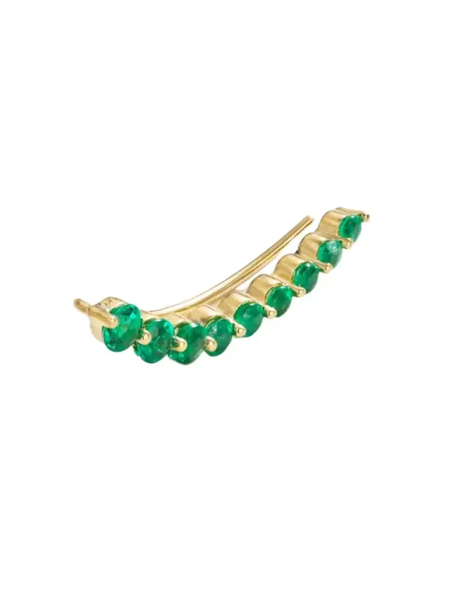 Anita Ko 18-karat Gold Emerald Single Earring