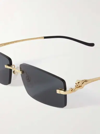 Cartier Eyewear Panthère D Square-frame Gold-tone Sunglasses | Thumbnail 4 Cartier Eyewear Panthère D Square-frame Gold-tone Sunglasses | Thumbnail 4